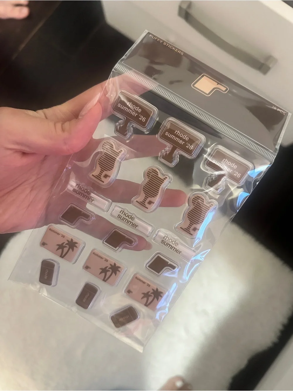 rhode skin puffy stickers - summer '26 set